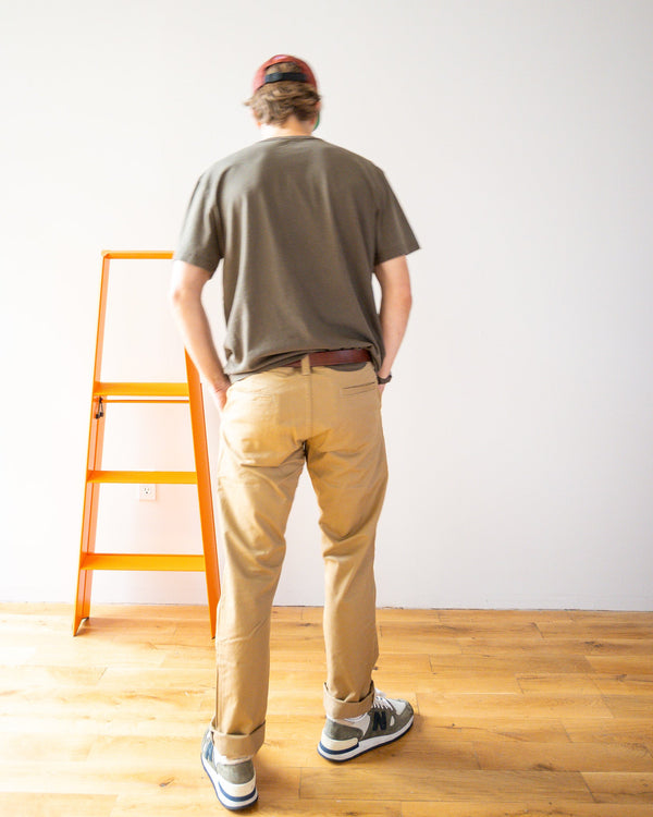 Mason Classic Chino Pant - 3-ply Twill - Ghurka - grown&sewn