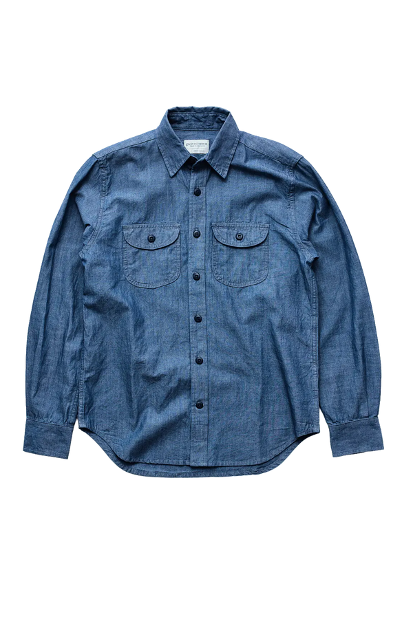 Walsh Work Shirt - 6 oz Rinsed Chambray - grown&sewn