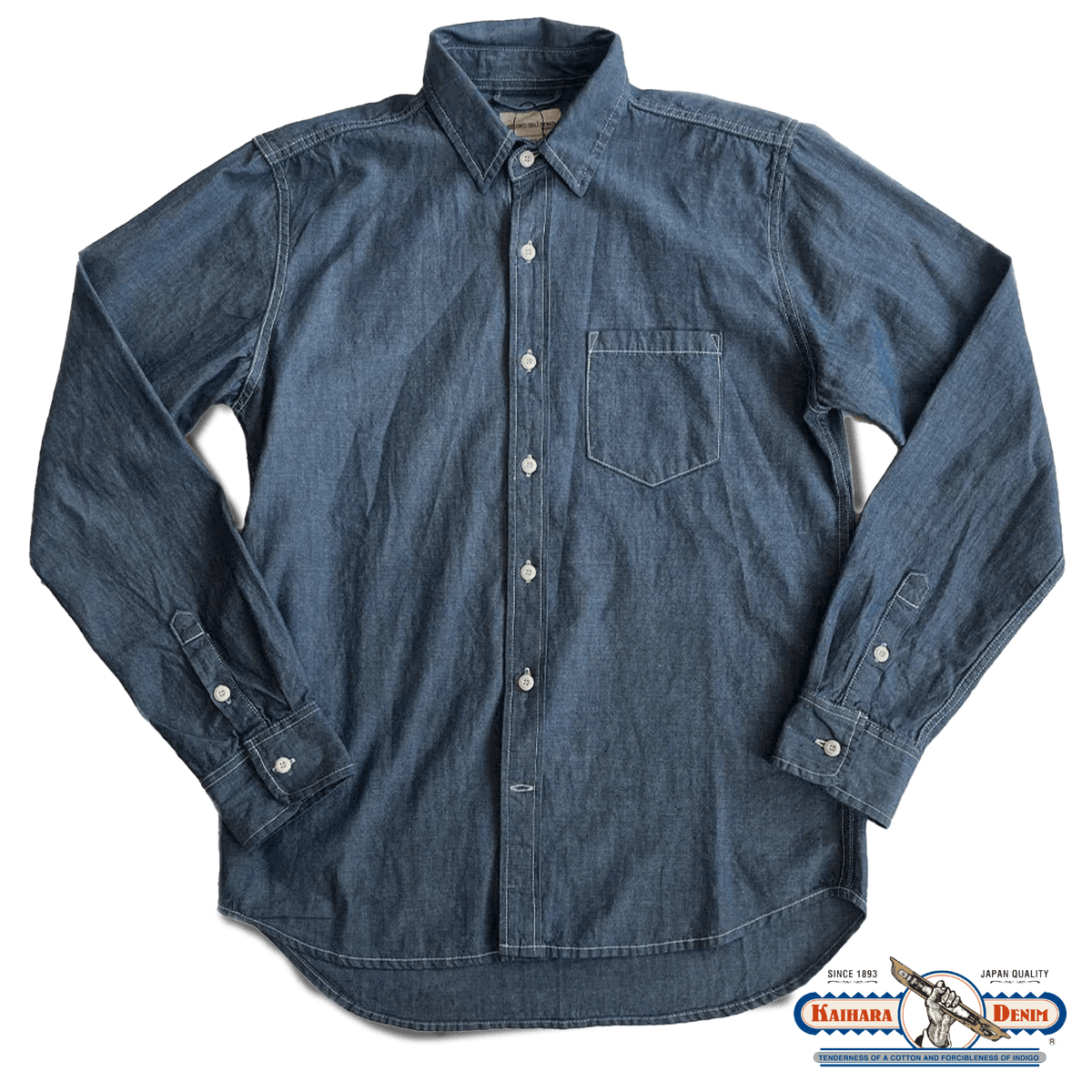 Dean - Indigo Chambray Shirt - grown&amp;sewn