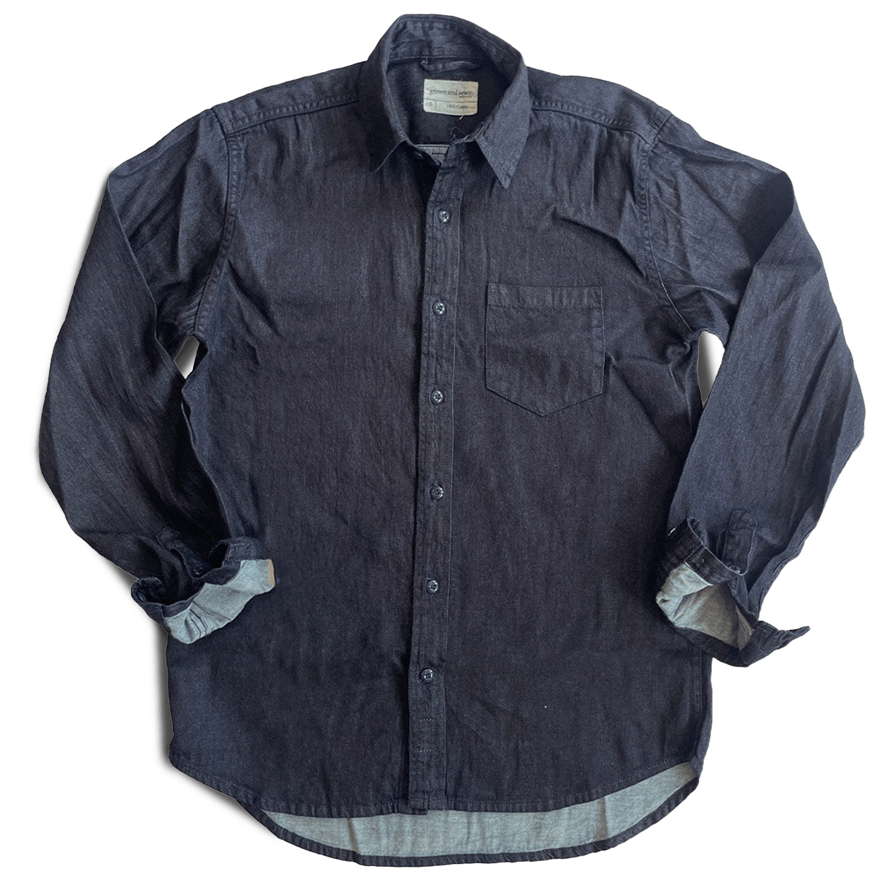 Dean Shirt - Natural Indigo Twill - grown&sewn