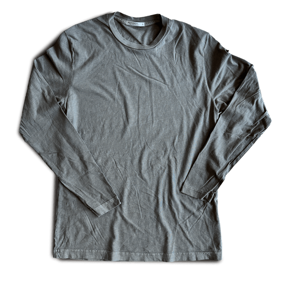 Ringspun Jersey Long Sleeve Crew Ash grown&sewn