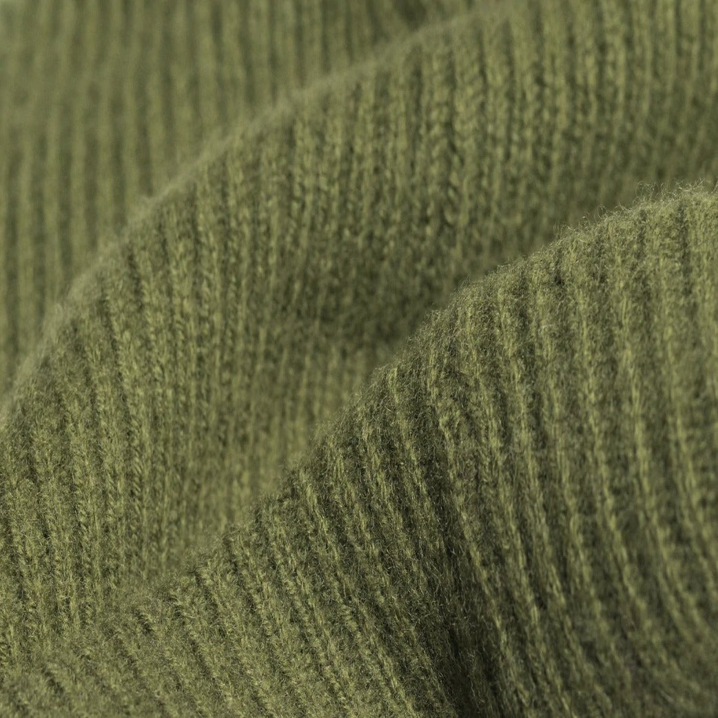 Merino Wool / Cashmere Beanie - Moss - grown&sewn