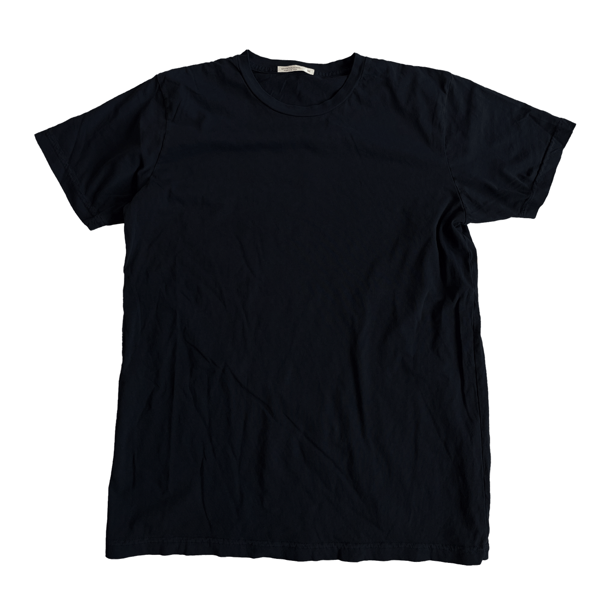 Short Sleeve Jersey Crew Neck - Black - grown&amp;sewn