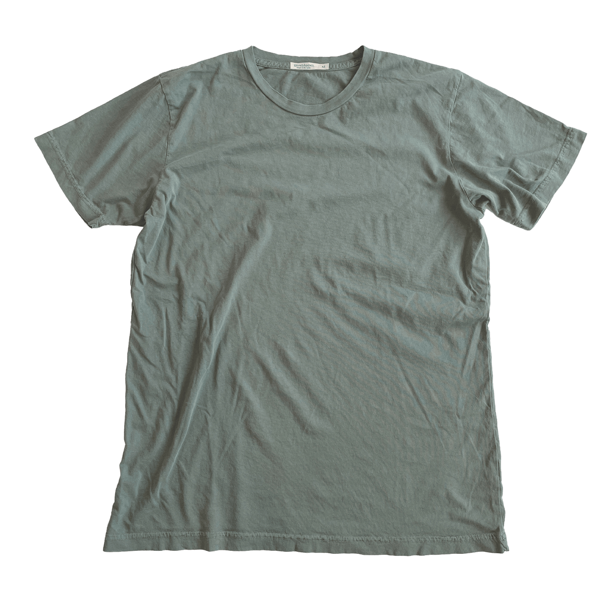 USA Crew Neck T-Shirt - Sage - grown&amp;sewn