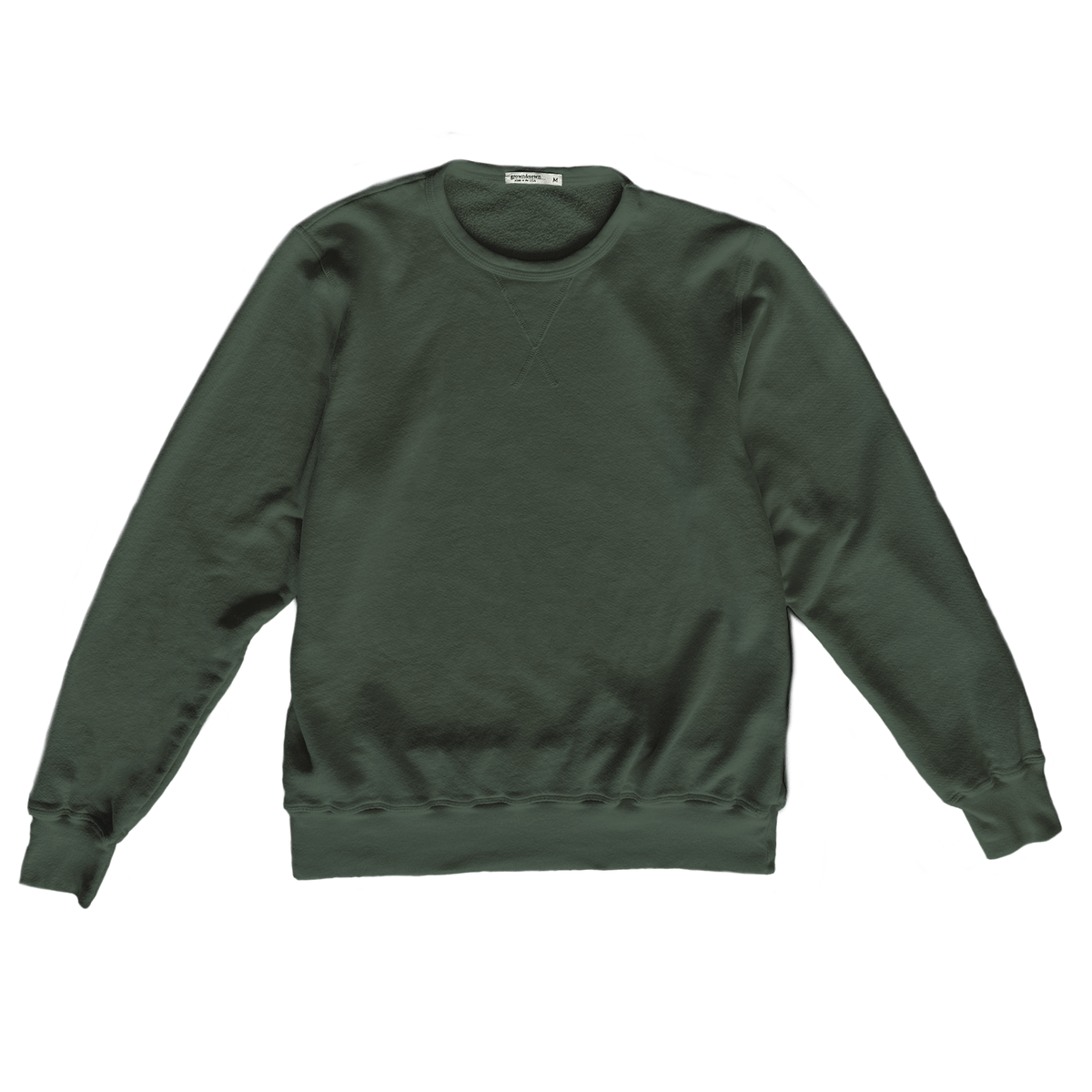 Vintage French Terry Sweatshirt - olive - grown&amp;sewn