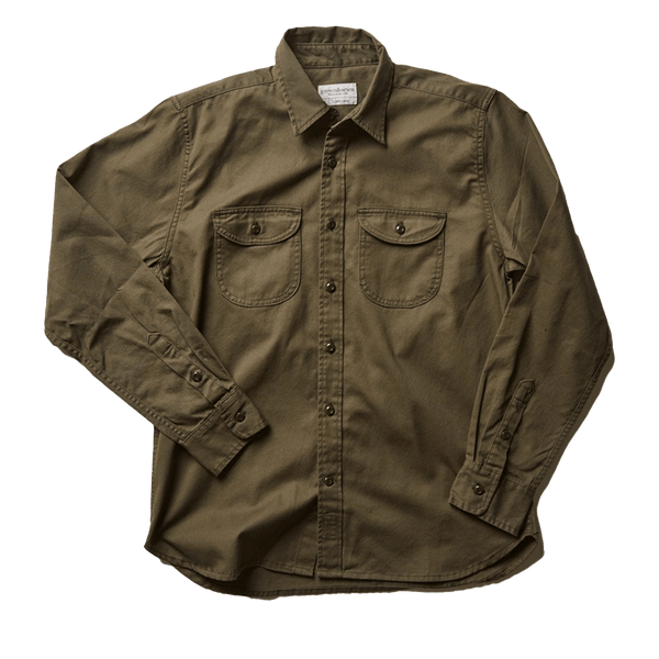 Walsh Work Shirt - 6 oz. Vintage Twill - Olive
