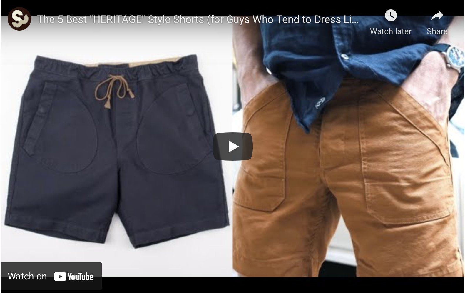 Stridewise.com Best "HERITAGE" Style Shorts - grown&sewn