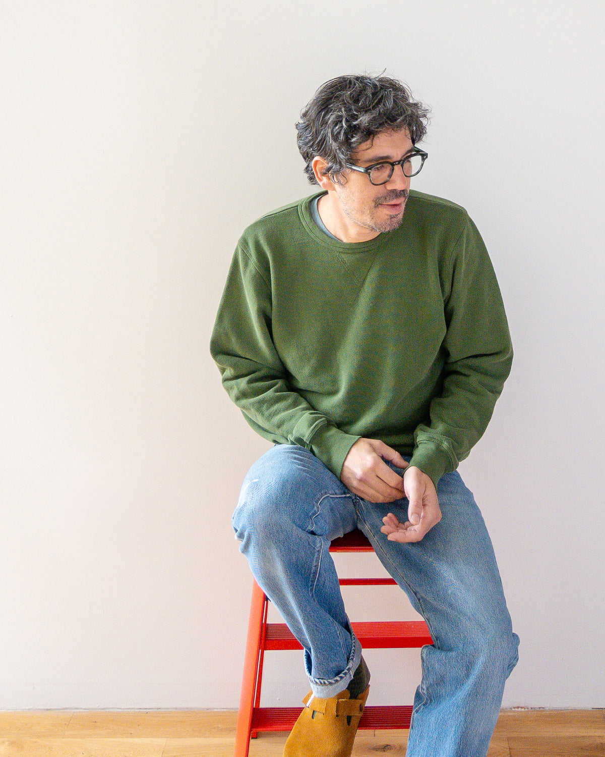 French Terry Sweatshirt - British Racing Green