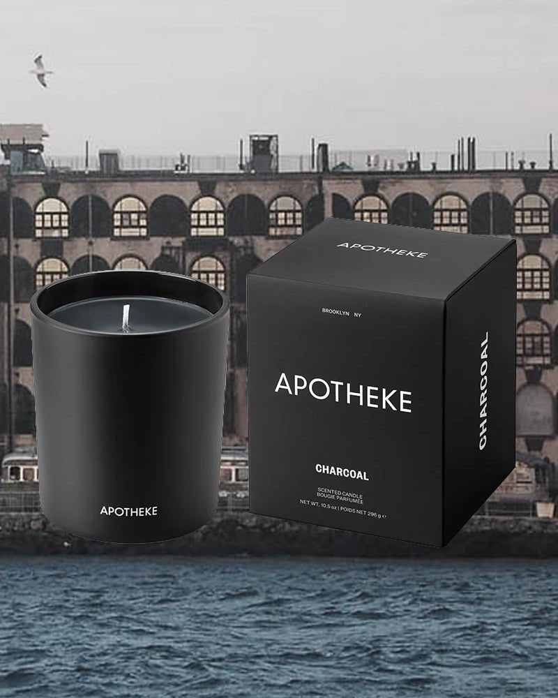 Charcoal Classic Candle - grown&sewn