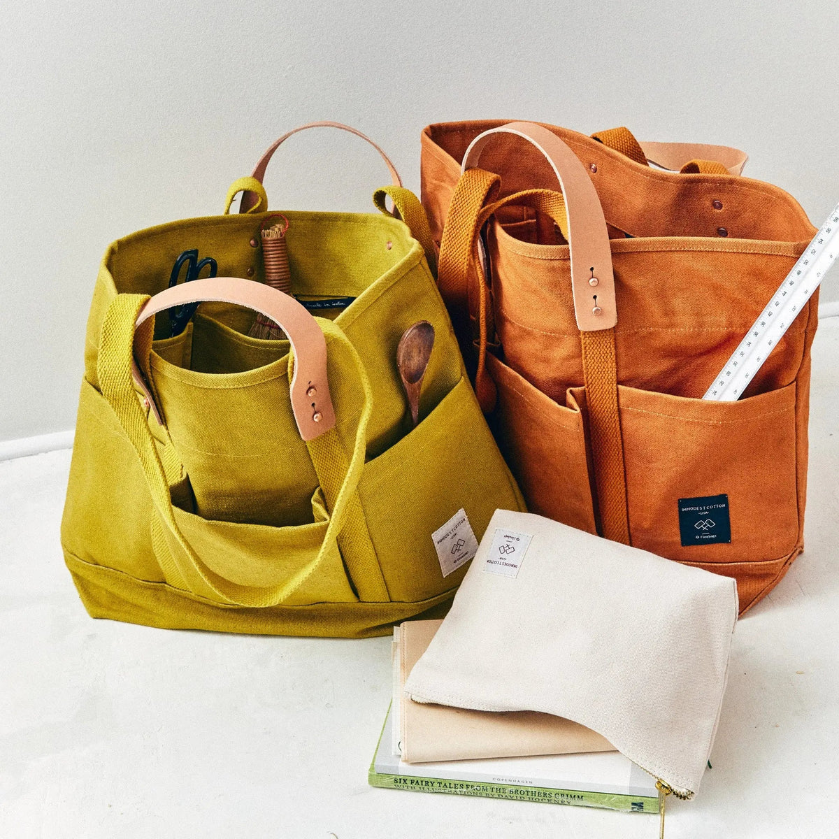 Construction Tote | Chartreuse - grown&sewn