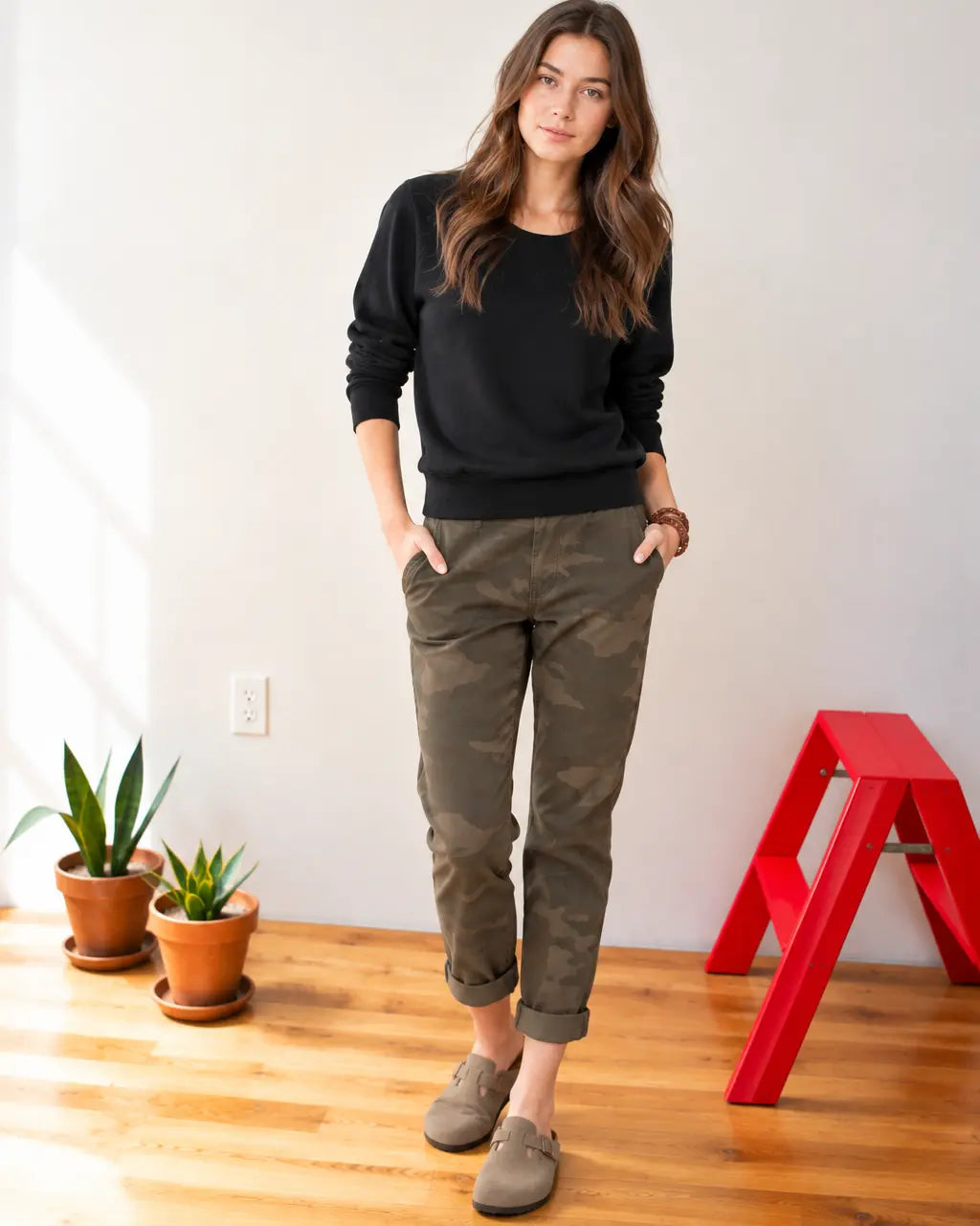 Indie Boyfriend Pant - Camo grown&sewn