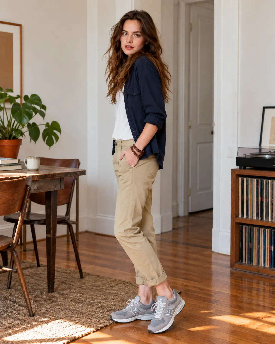 Indie Boyfriend Pant - Khaki grown&sewn
