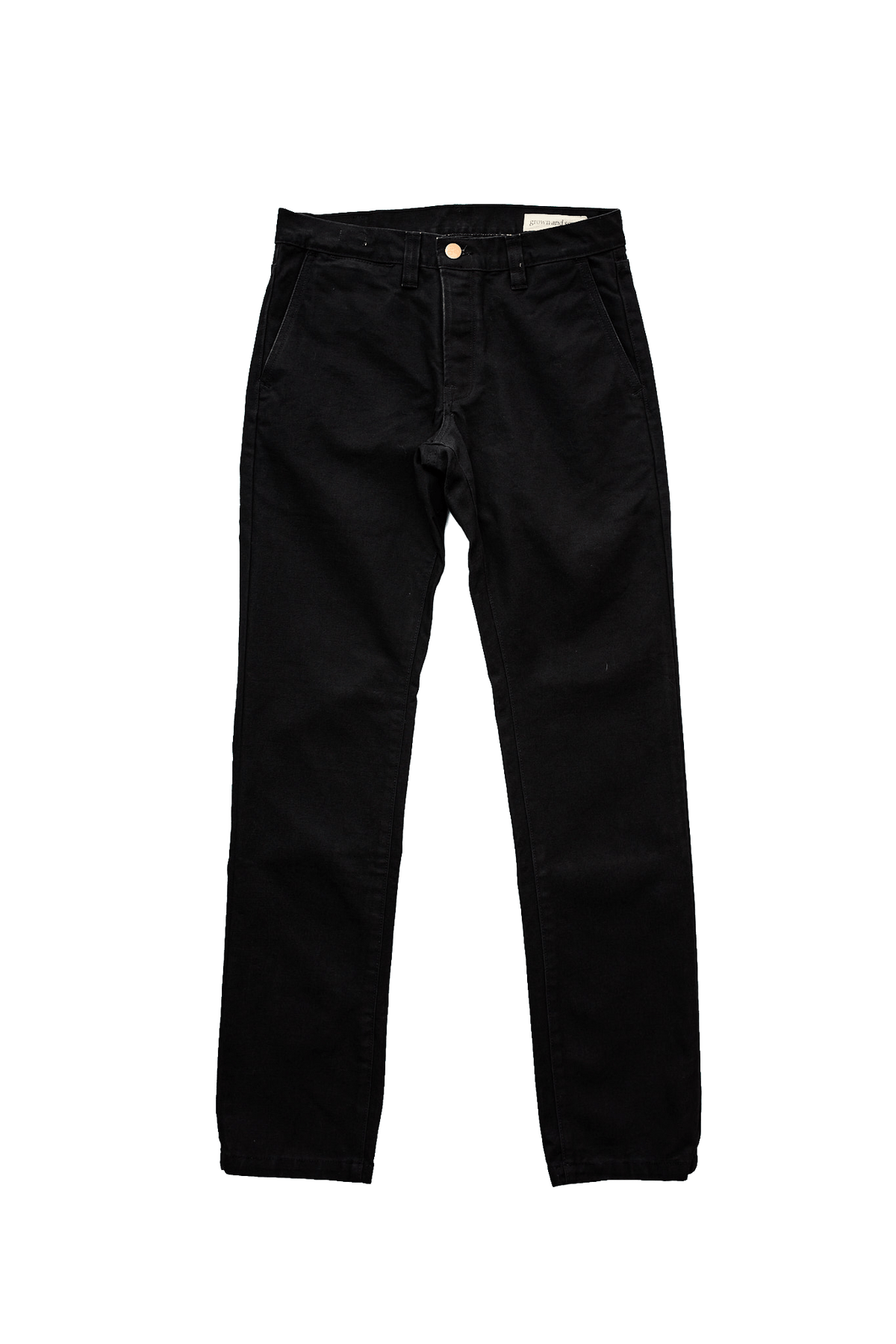 Foundation Canvas Pant - Black - grown&sewn