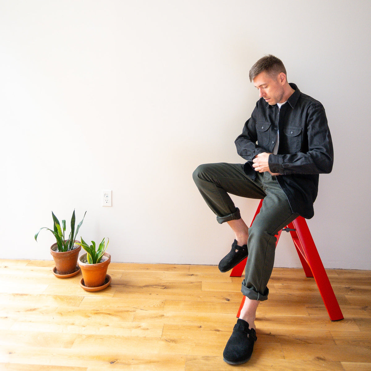 Foundation Canvas Pant - Evergreen - grown&sewn