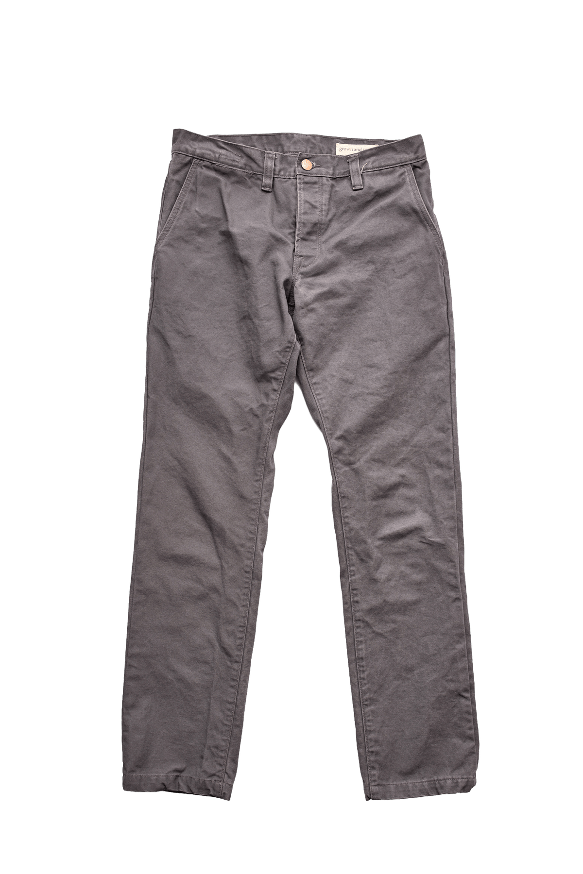 Foundation Canvas Pant - Grey - grown&sewn