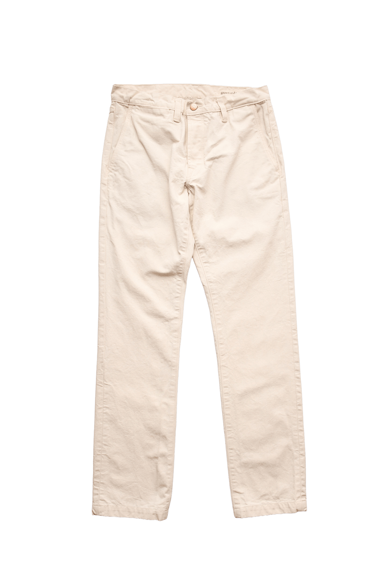 Foundation Canvas Pant - Natural - grown&sewn