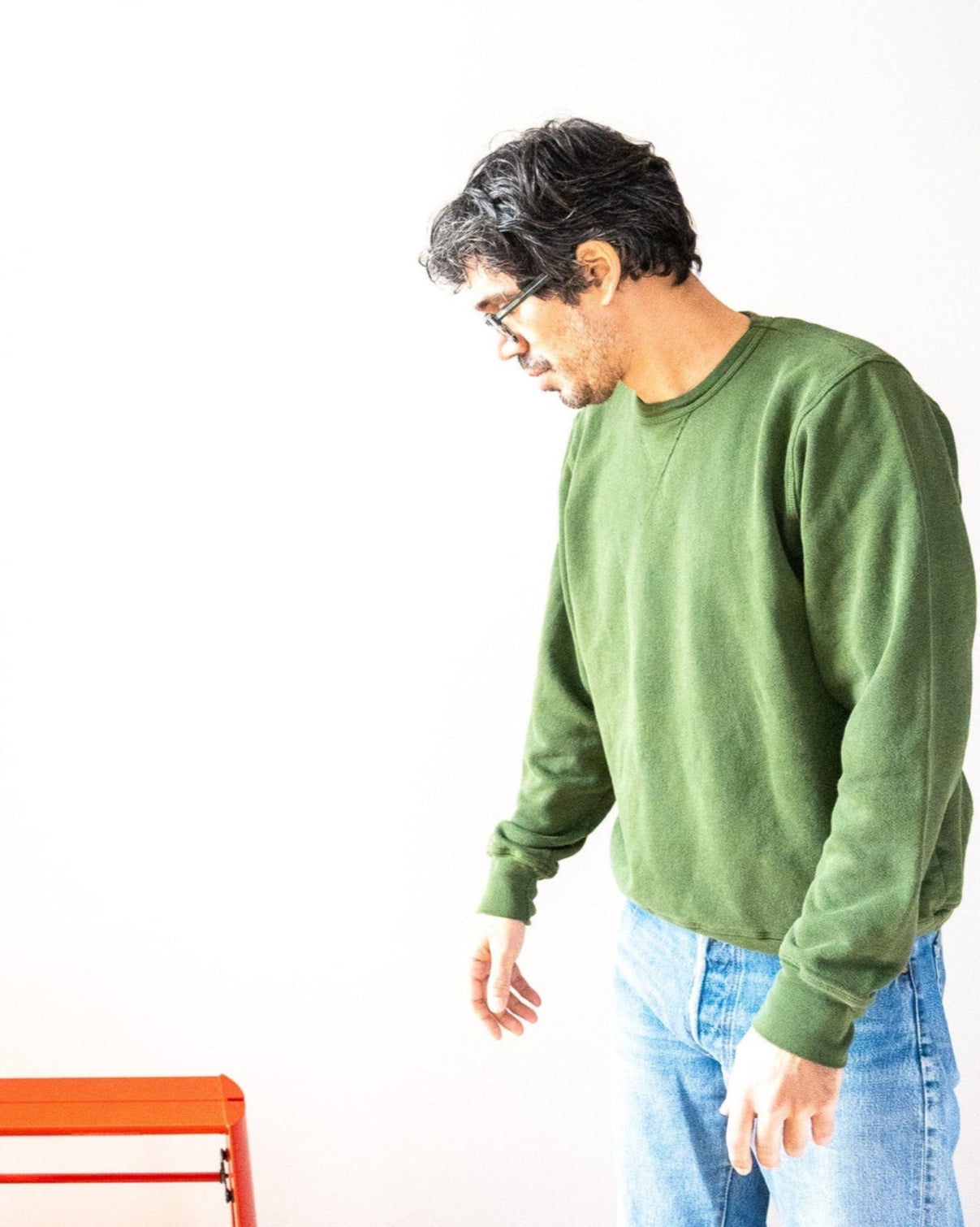 French Terry Sweatshirt - British Racing Green - grown&sewn