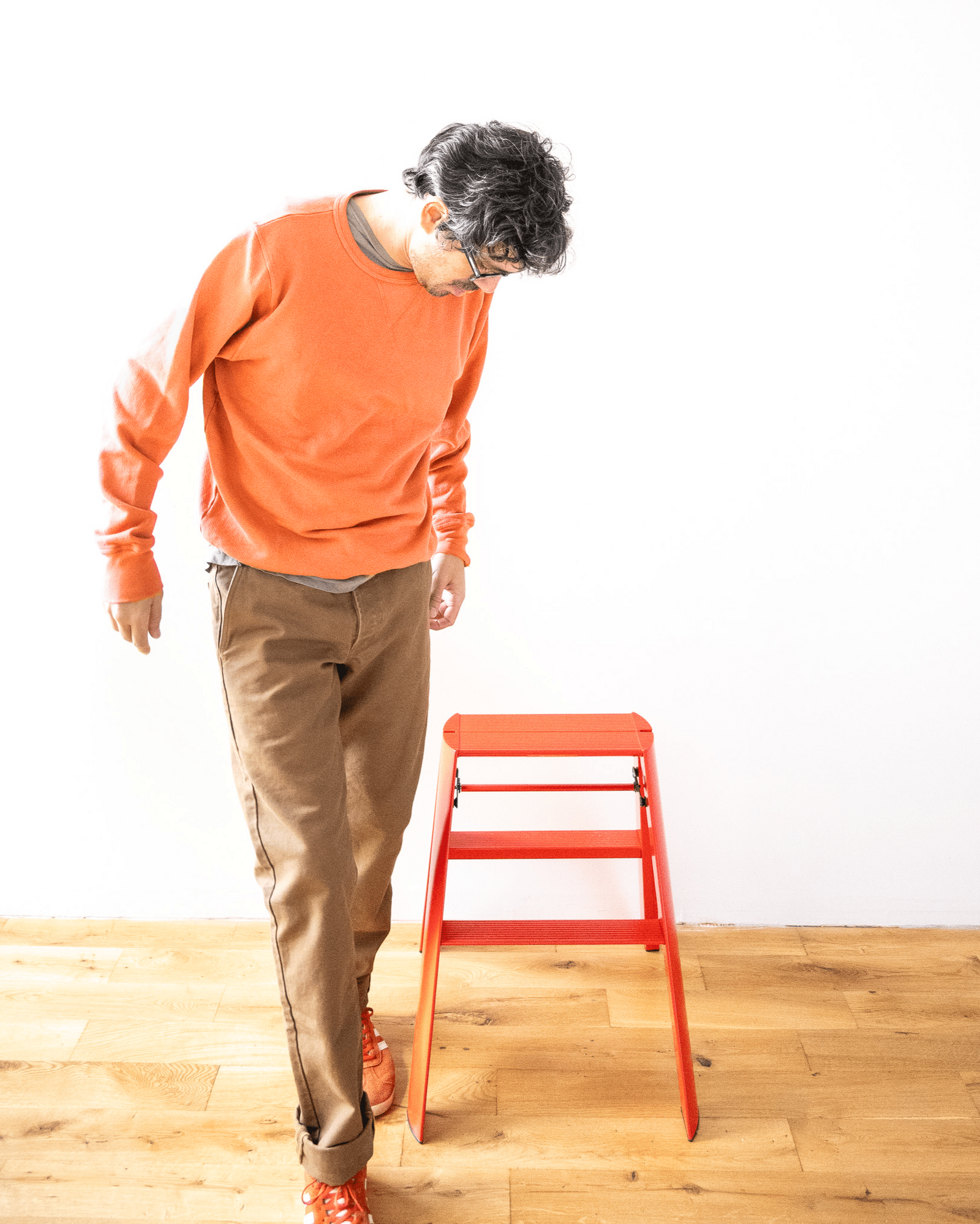 French Terry Sweatshirt - Faded Orange - grown&sewn
