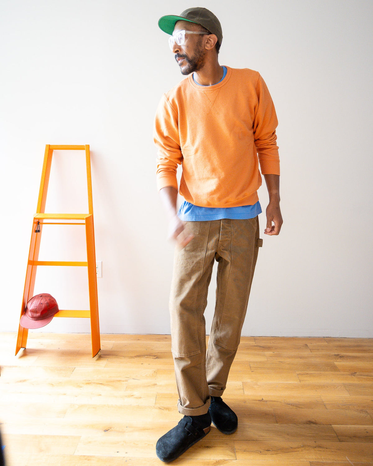 French Terry Sweatshirt - Faded Orange - grown&sewn