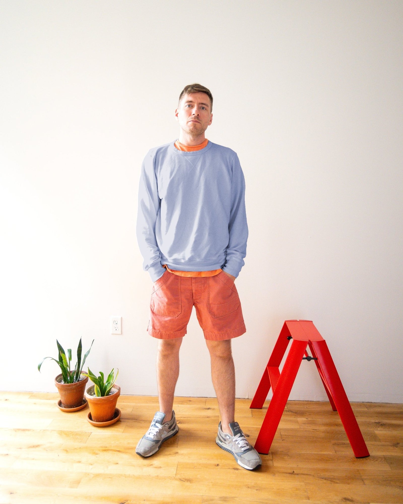 French Terry Sweatshirt - Ocean Blue - grown&sewn