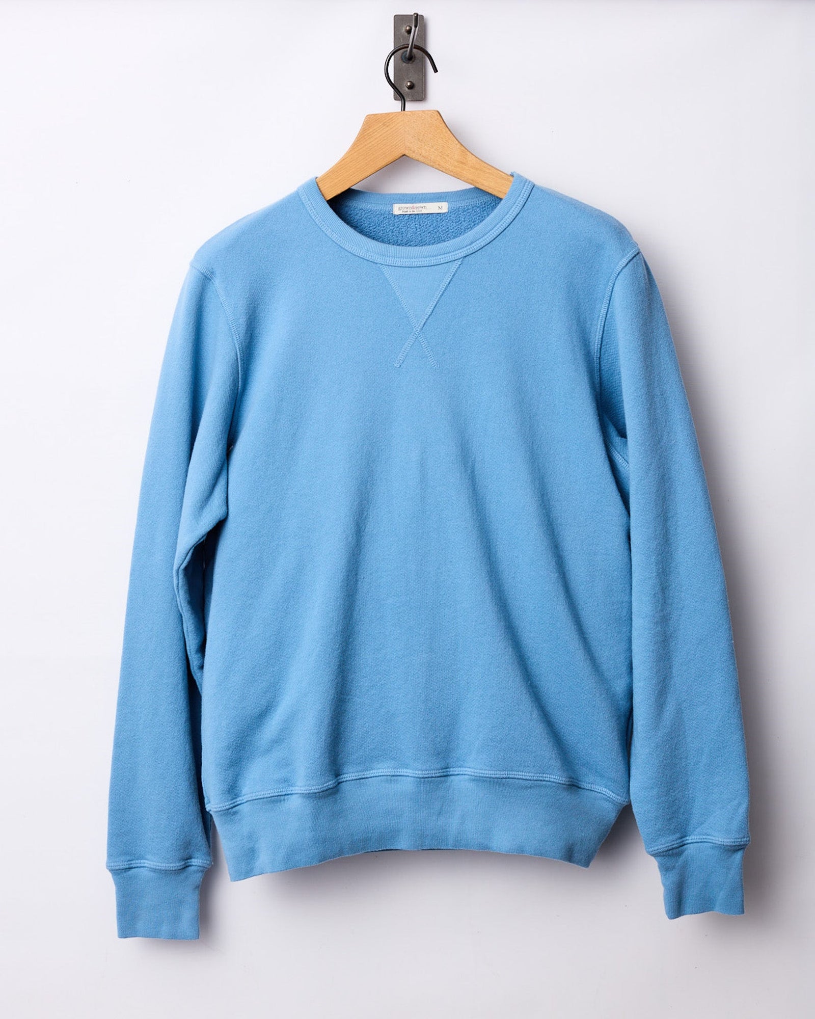 French Terry Sweatshirt - Pacific Ocean Blue - grown&sewn