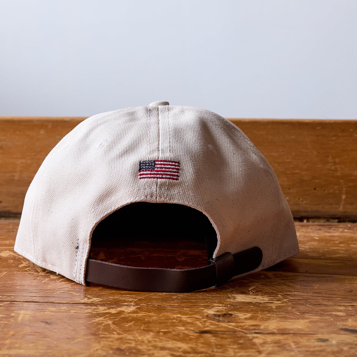 GS x Ebbets Field Flannels Cotton Canvas Hat: Natural / Black BK - grown&amp;sewn