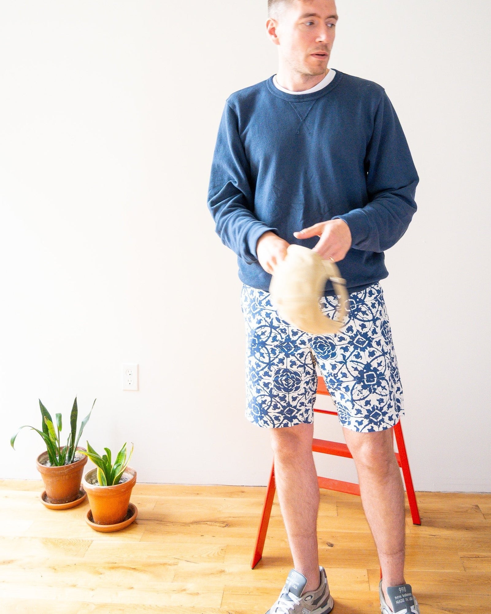 Hampton Classic Short - Batik Floral - grown&sewn