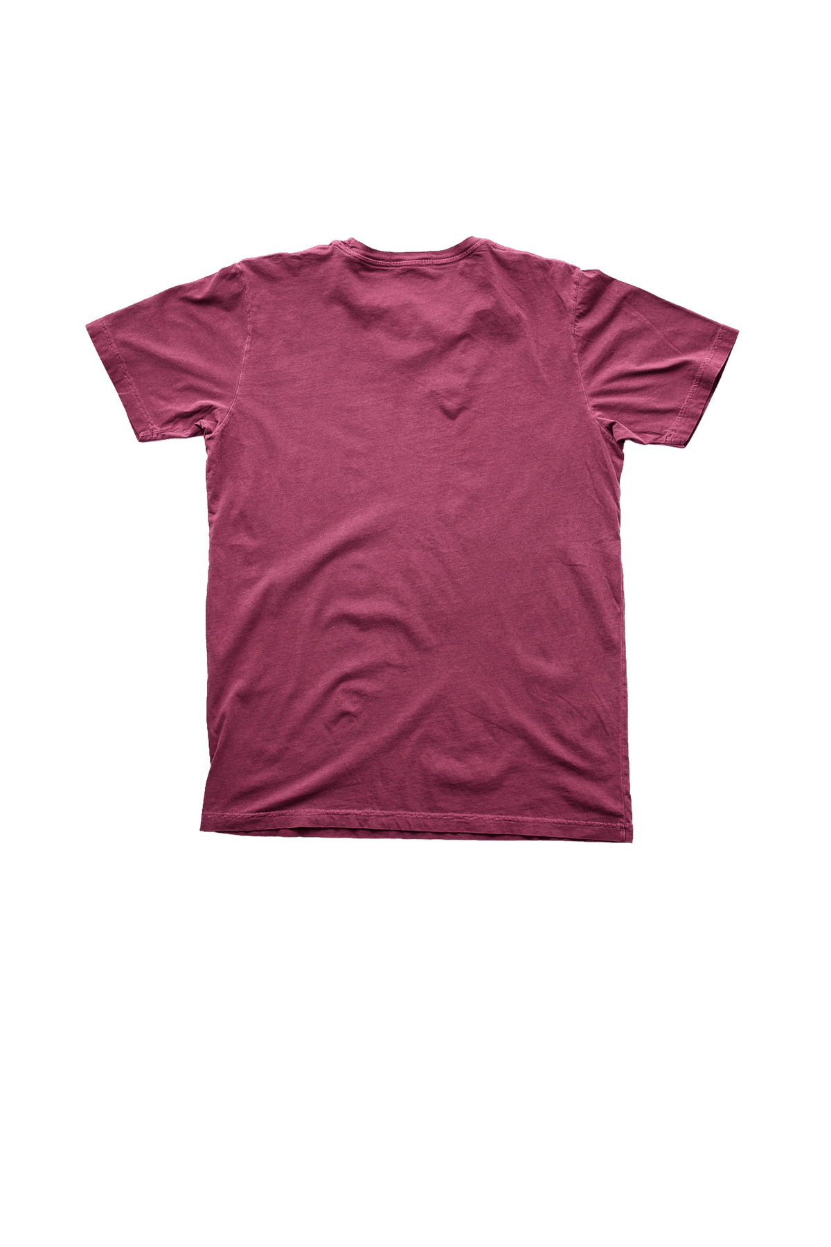Lightweight Ringspun Short Sleeve Tee - Burgundy - grown&sewn