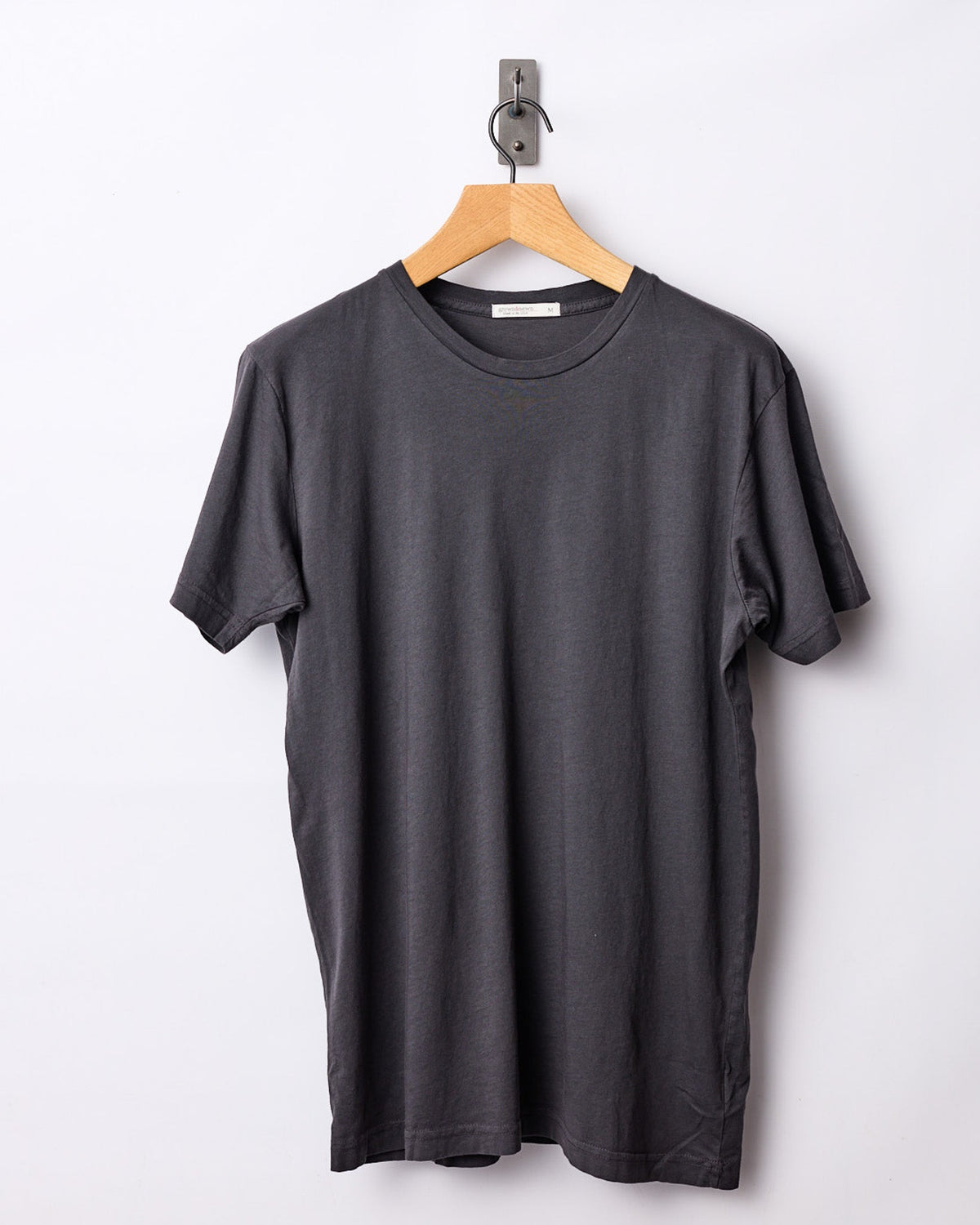 Lightweight Ringspun Short Sleeve Tee - Coal - grown&sewn