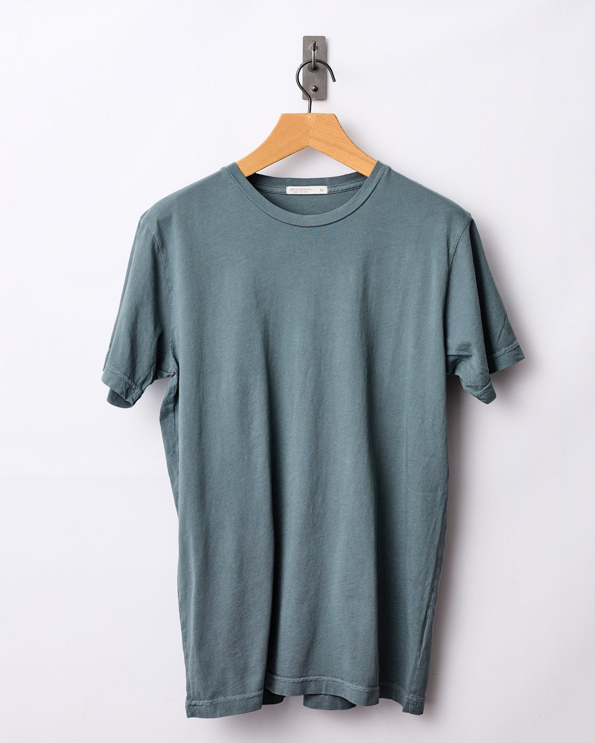 Lightweight Ringspun Short Sleeve Tee - Sage - grown&sewn