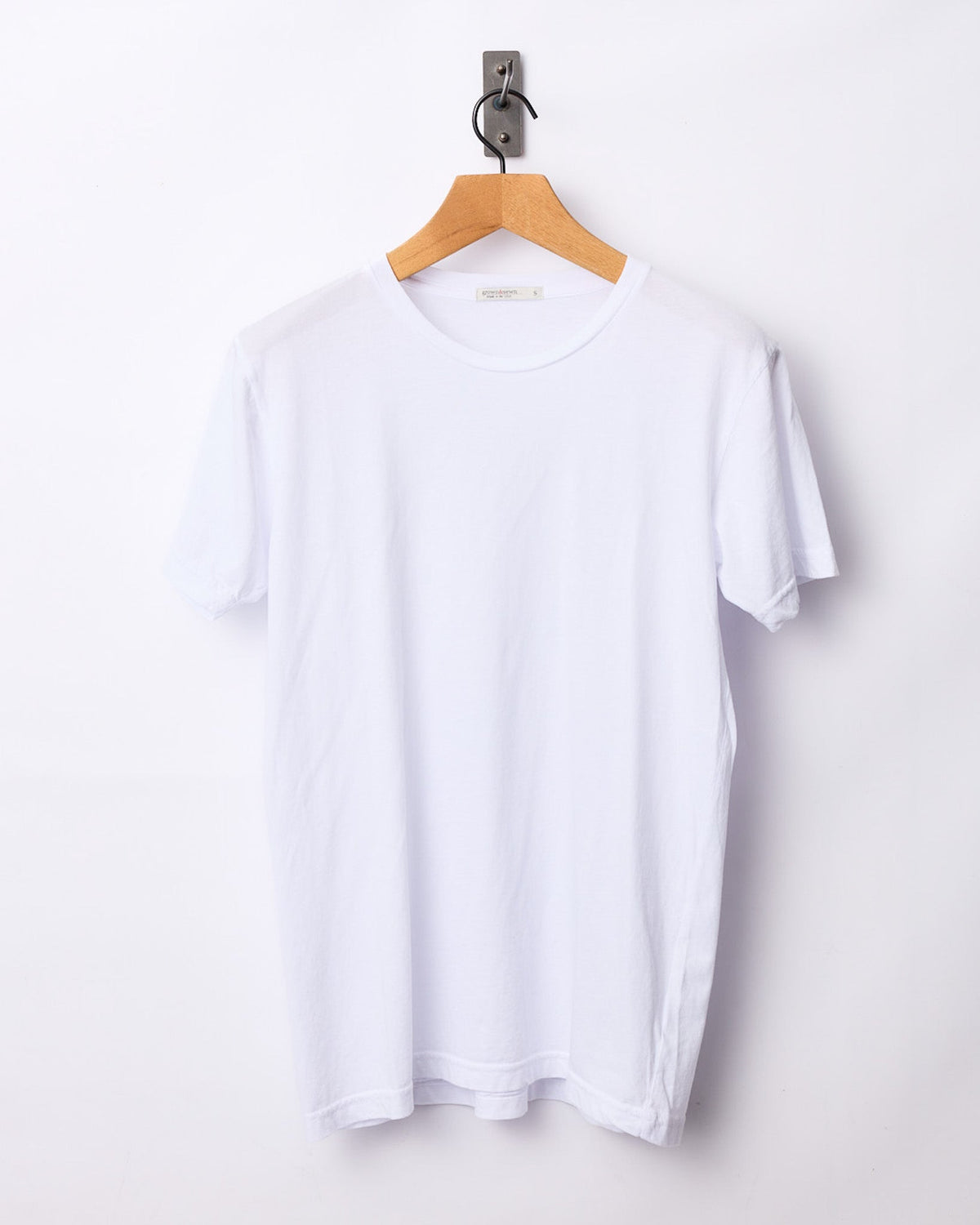 Lightweight Ringspun Short Sleeve Tee - White - grown&sewn
