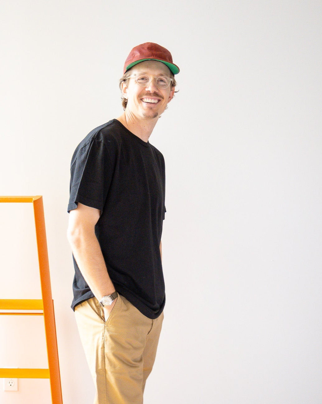 Mid Weight Short Sleeve Tee - Black - grown&sewn