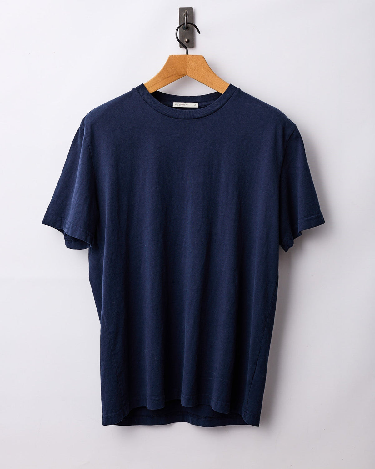 Mid Weight Short Sleeve Tee - Navy - grown&sewn