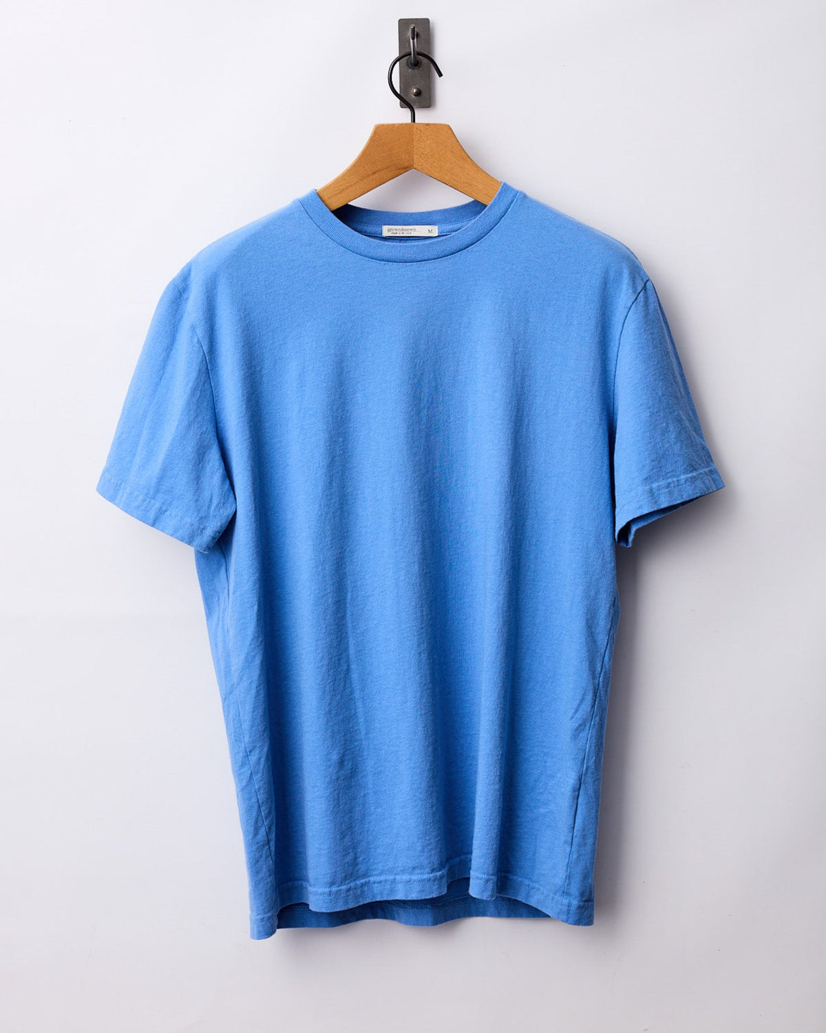 Mid Weight Short Sleeve Tee - Polo Blue - grown&sewn