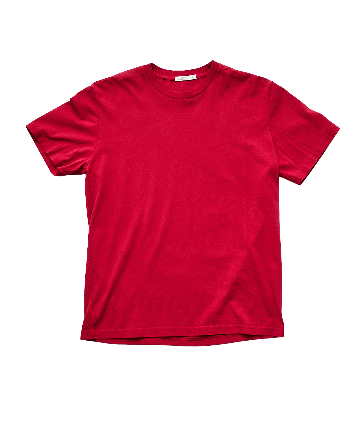 Mid Weight Short Sleeve Tee - Red - grown&sewn