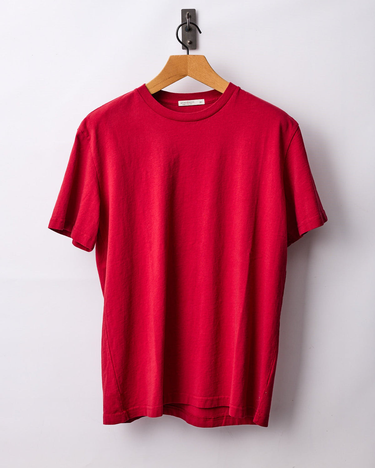 Mid Weight Short Sleeve Tee - Red - grown&sewn