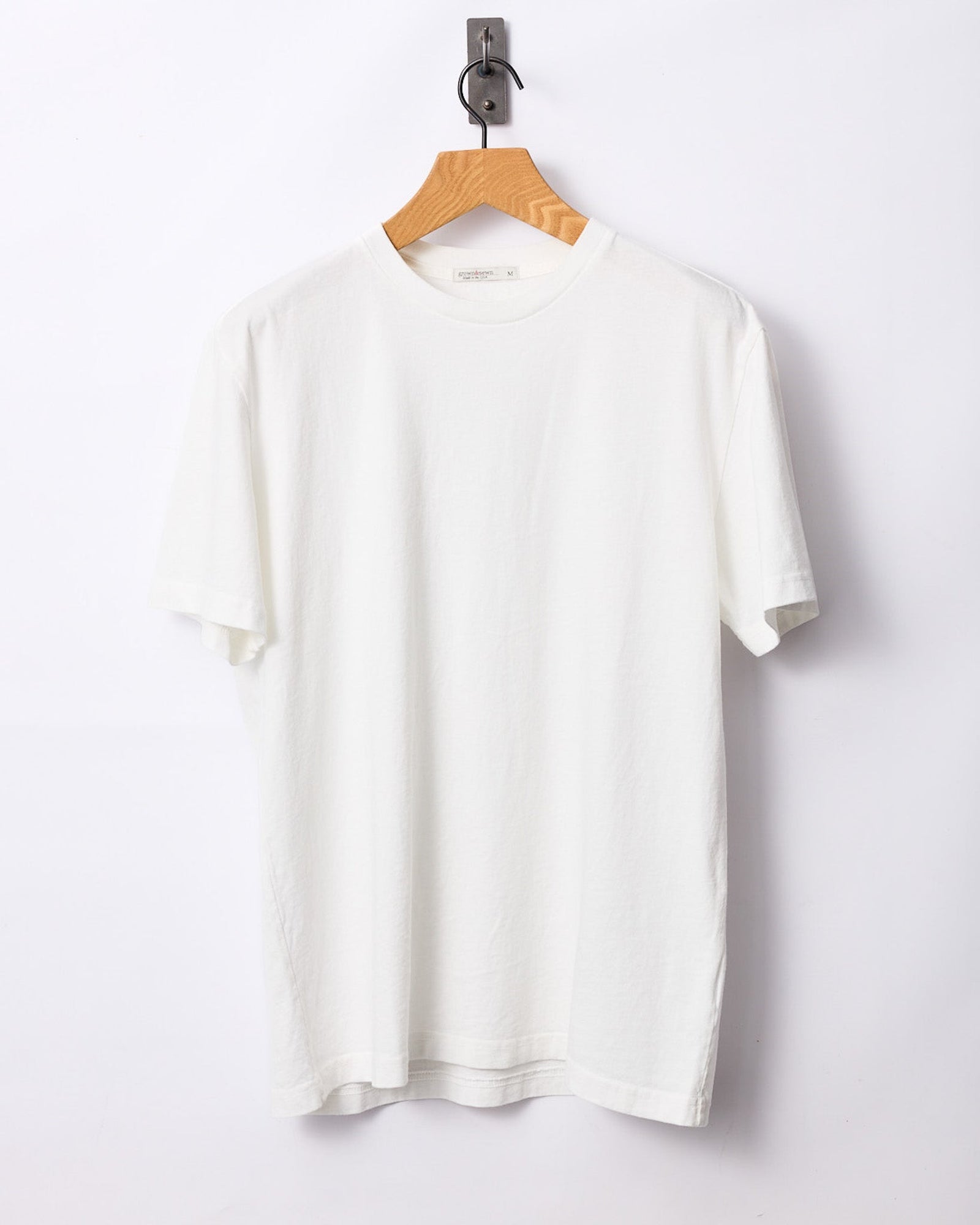 Mid Weight Short Sleeve Tee - Wimbledon White - grown&sewn