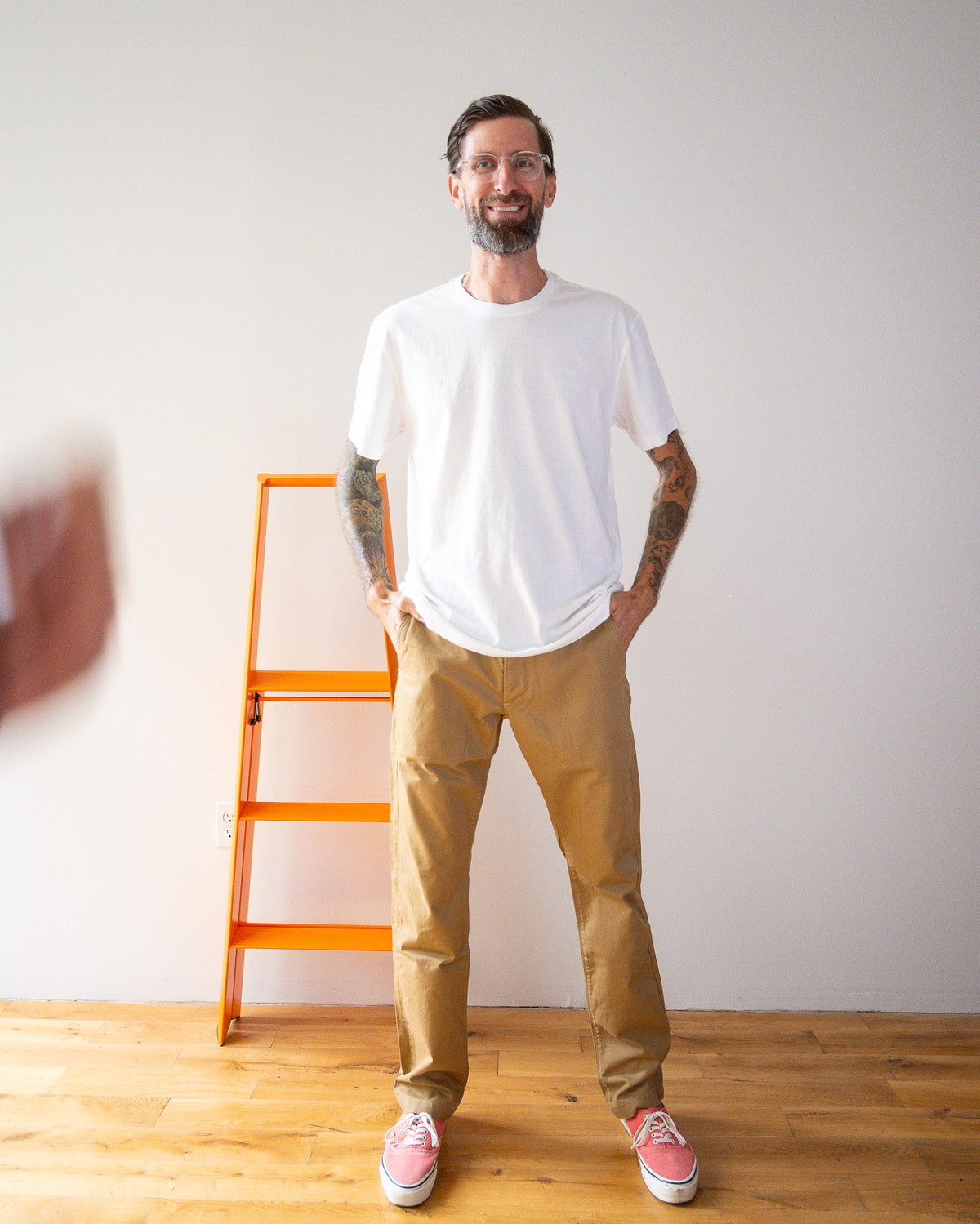 Mid Weight Short Sleeve Tee - Wimbledon White - grown&sewn