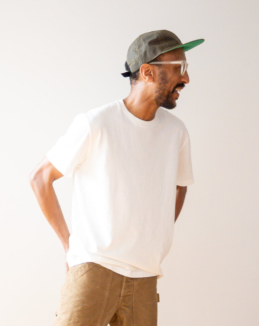 Mid Weight Short Sleeve Tee - Wimbledon White - grown&sewn