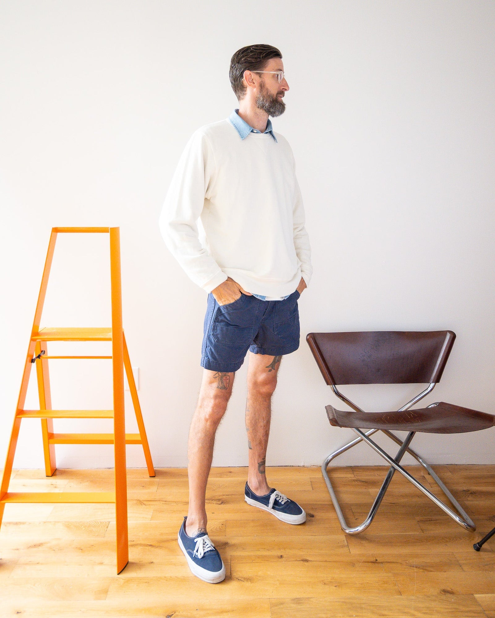 Ranger Cotton Canvas Short - Rocky Mountain Blue - grown&sewn