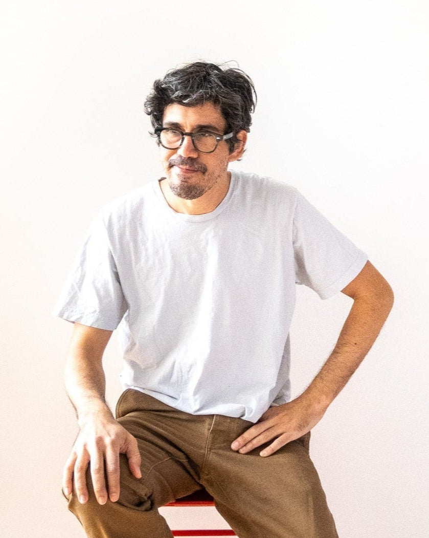 Ringspun Jersey Short Sleeve Tee - Bleached Blue - grown&sewn