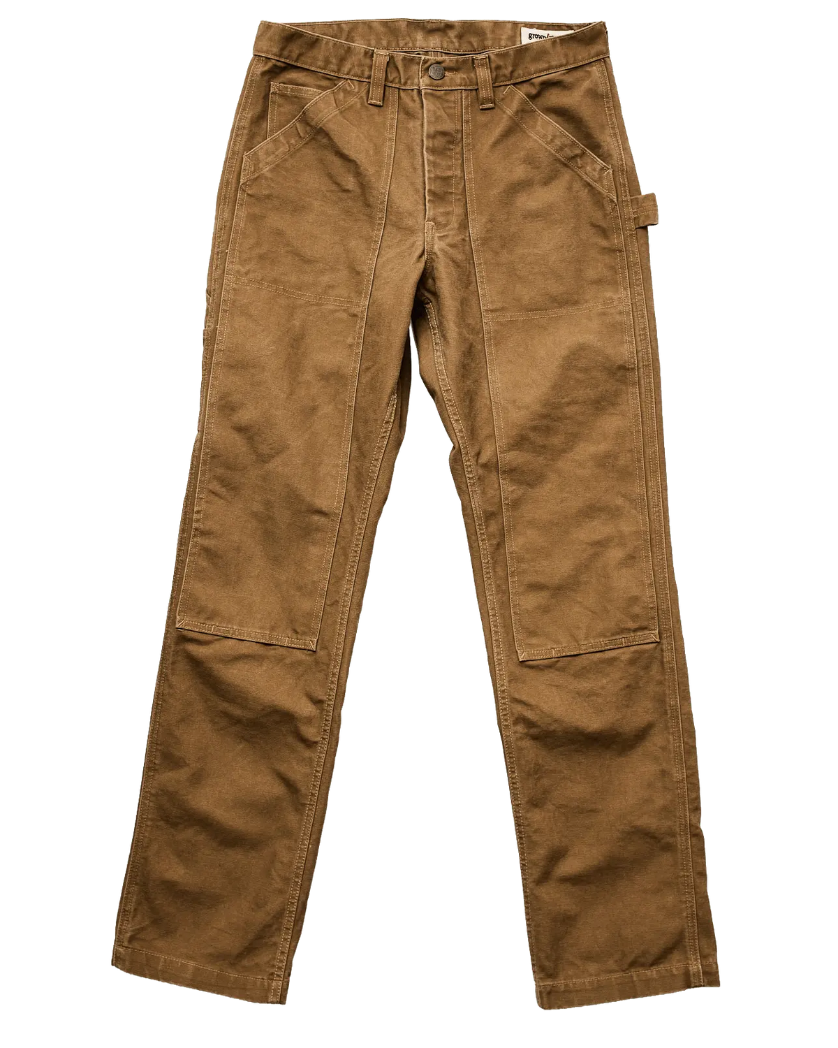 Double Knee Work Pant 100% Cotton - Camel Union - grown&sewn Double Knee Work Pant 100% Cotton - Camel Union - grown&sewn