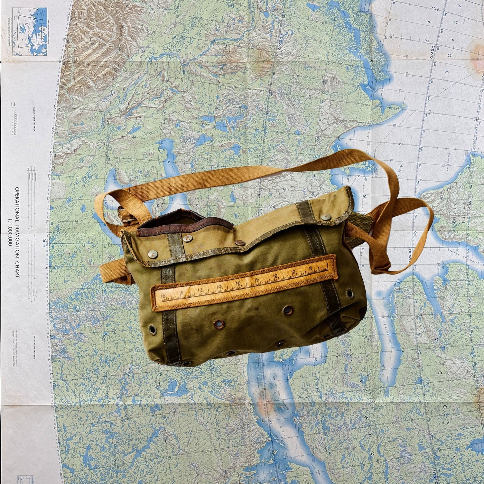 Vintage 1940s HJ Collis Fishing Bag - grown&sewn