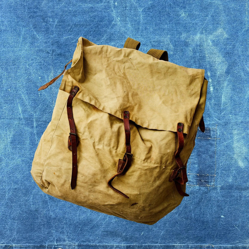 canvas backpacks no leather Vintage 1960's Monarch No. 3 XL Cruiser Backpack