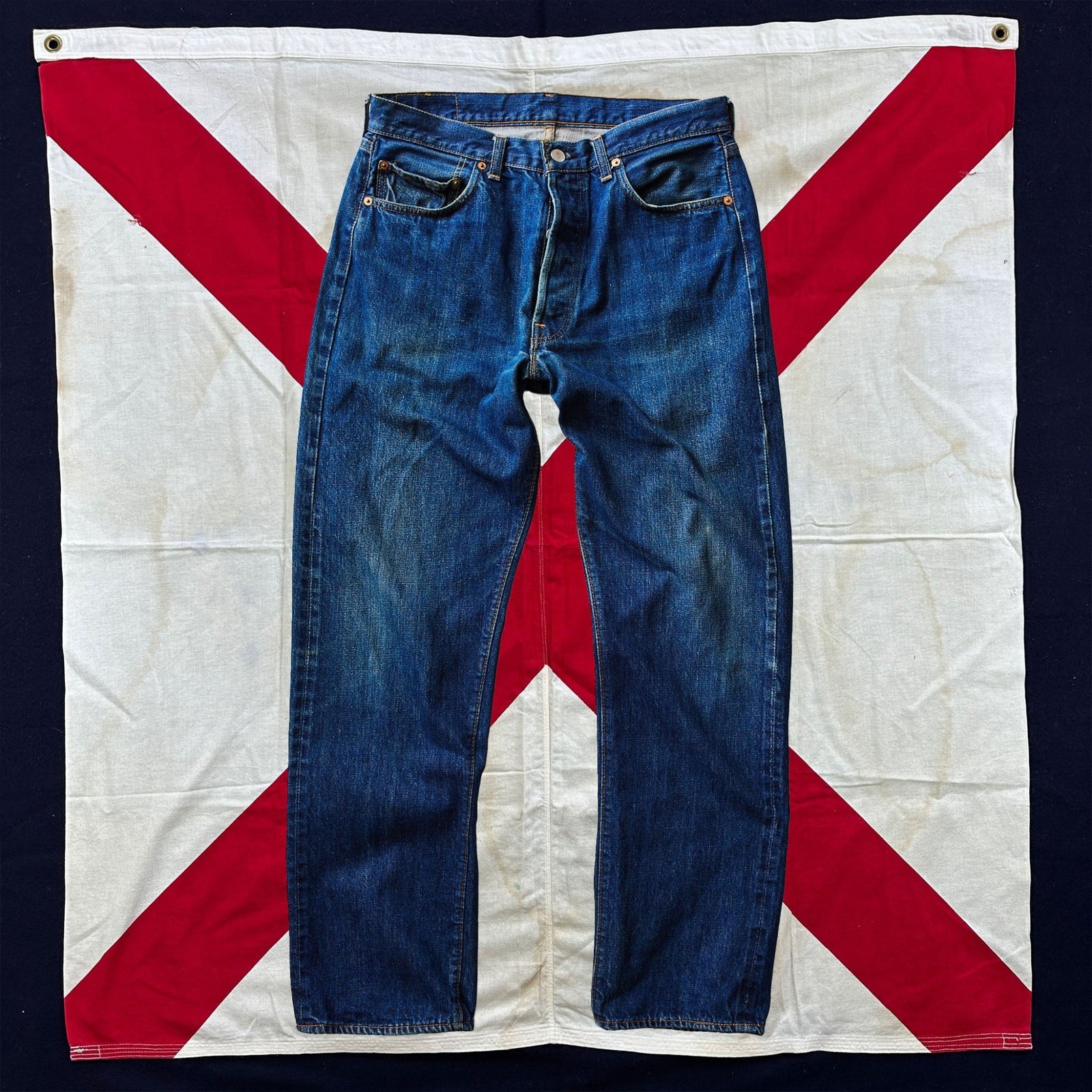 Vintage Levis late 1960s/ early1970s Big E 501 Jeans Size 32 - grown&sewn