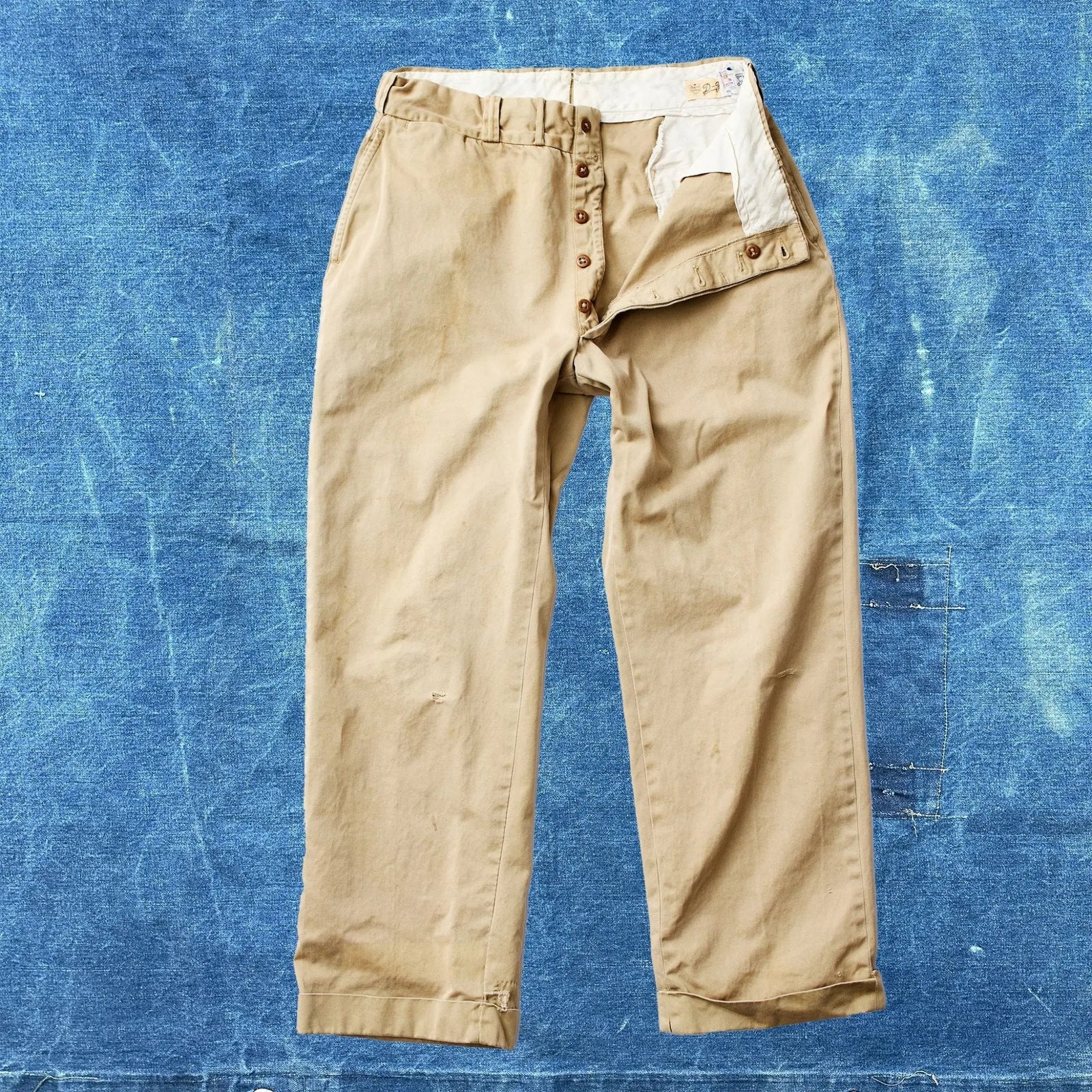 Vintage WW2 Cramerton Army Cloth Khaki Trousers W33 - grown&sewn