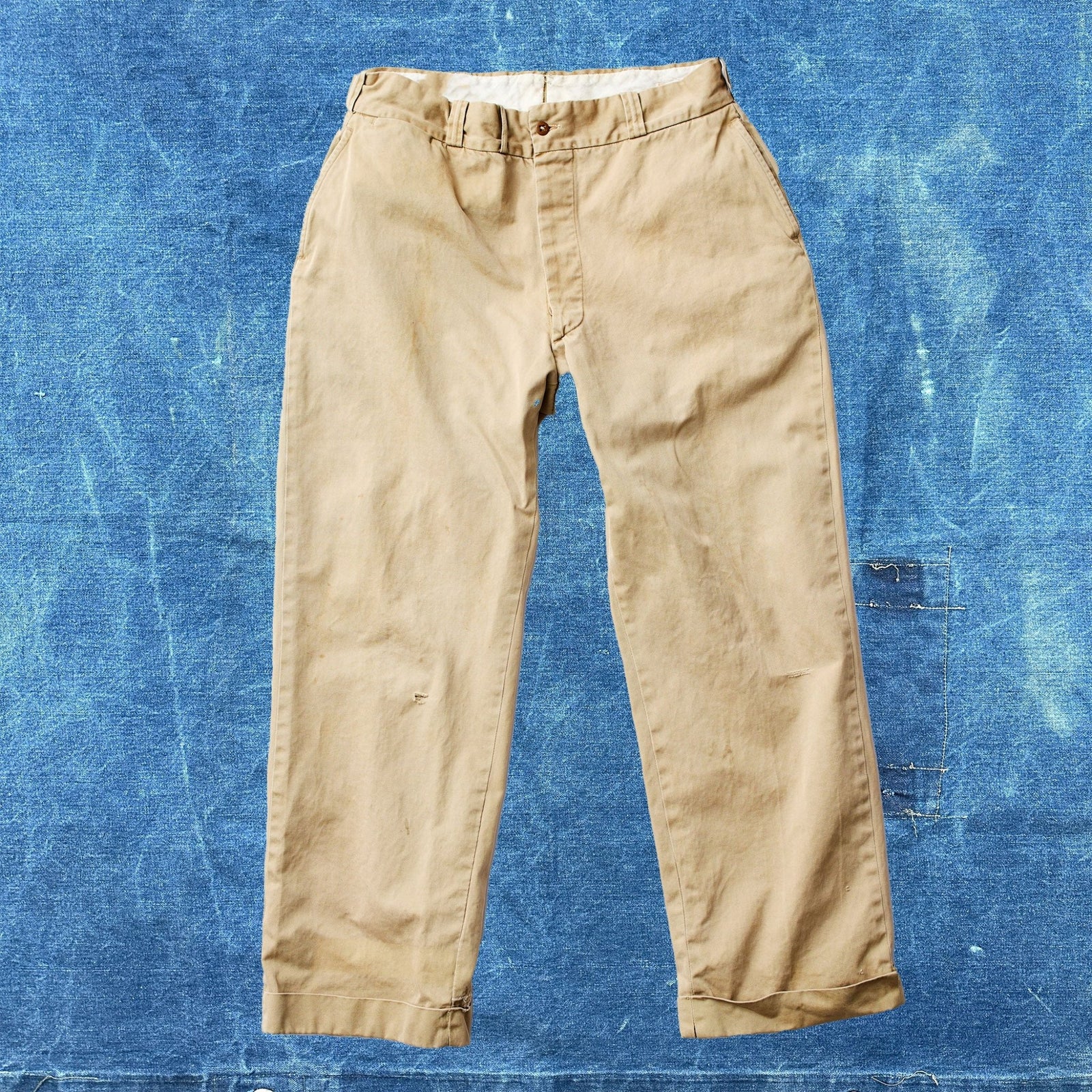 Vintage WW2 Cramerton Army Cloth Khaki Trousers W33 - grown&sewn