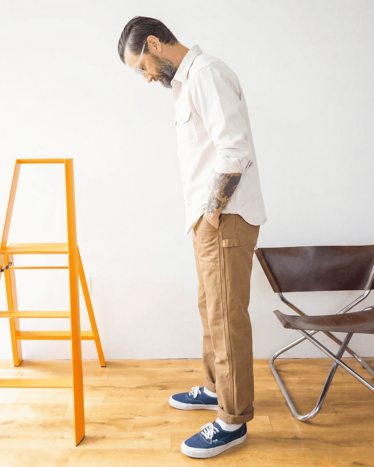 Walsh Work Shirt - 8 oz. Brushed Canvas - Natural - grown&sewn