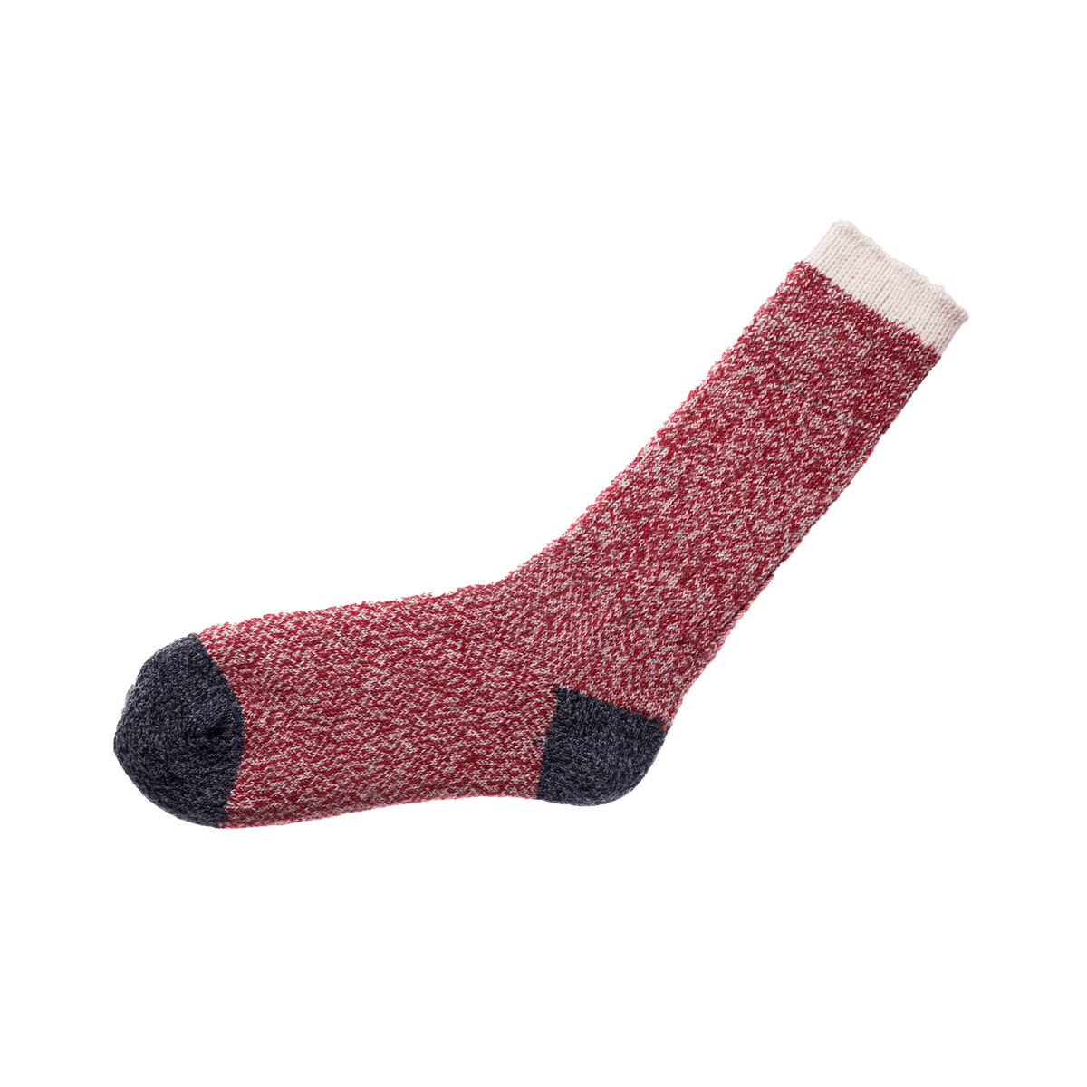 Alpaca Socks - Melange Rojo - grown&amp;sewn