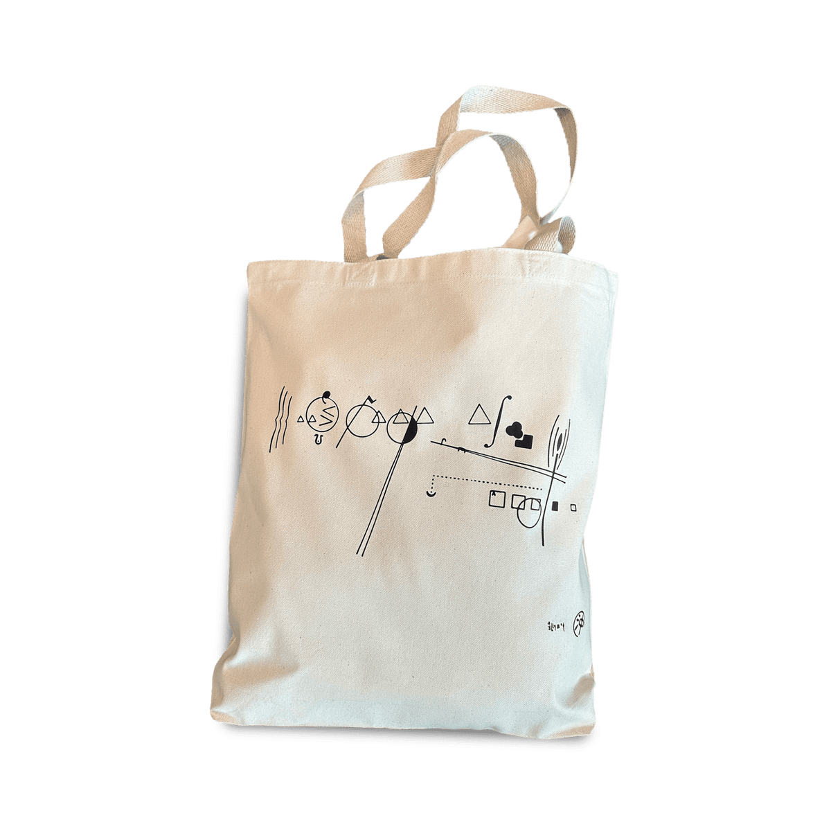 Billy Martin &quot;Water illies&quot; Tote Bag - Graphic Score - grown&amp;sewn